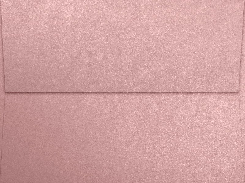 LUXPaper A7 Invitation Envelopes | Peel & Press | 5 1/4" x 7 1/4" | Misty Rose Metallic - Sirio Pearl | 84lb. Text | 50 Qty - Image 2